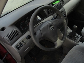 2003 TOYOTA COROLLA CE RED 1.8L MT Z16550